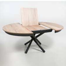 table ronde extensible design en melamine et pied mikado fahrenheit 4 pieds com salle a manger table ronde table a manger moderne table ronde extensible