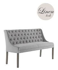 A wide variety of bench seat dining table options are available to you, such as general use, design style, and material. Boho Co Home Upholstered Dining Sofa Bench Low Arms Linen