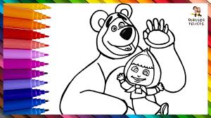Masha Y El Oso Colorear