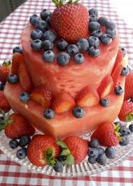 15 Decos Originales Avec Des Pasteques Pour Cet Ete En 2020 Gateau Aux Fruits Frais Gateau A La Pasteque Anniversaire Sain