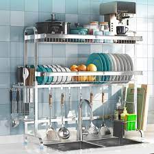 We did not find results for: Lovehouse Dish Rack Over Sink Stainless Steel Dish Drainer Shelf Large Dish Drying Rack With Utensil Holder Kitchen Supplies Storage Shelf Silver 2 Tier 89cm 35inch Buy Online In India At Desertcart 177749329