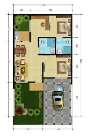 5 contoh gambar desain rumah minimalis type 36. Lingkar Warna Denah Rumah Minimalis Ukuran 7x12 Meter 2 Kamar Tidur 1 Lantai Tampak Depan