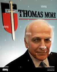 Richard Thompson, lead counsel of the Thomas More Law Center, is shown in  his firm's office at Domino Farms in Ann Arbor, Mich.