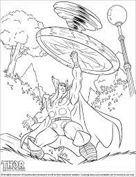 Thor is a fictional character, a superhero who appears in publications published by marvel comics. Thor Printable Coloring Page For Kids Coloring Library