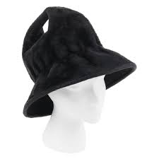 Yves Saint Laurent C 1960 S Ysl Black Felted Fur Top Handle Bucket Hat Fur Top Yves Saint Laurent Black Felt