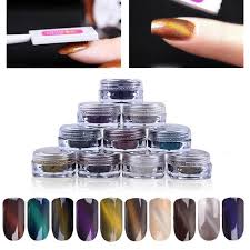 3d Effect Cat Eye Magnet Powder Dust Uv Gel Polish Magic Mirror Nail Art Glitter Pigment Chrome Decora Diy Nails Tools Diy Nail Decorations Gel Polish Nail Art