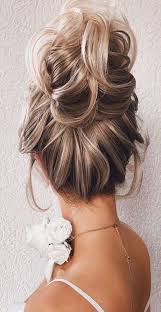 Pull out a few strands to create a messy bun. Trendiest Updos For Medium Length Hair To Inspire New Looks High Bun