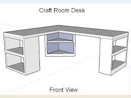 I need a good workspace that was functional, plus lots of storage. Craft Room Desk Design Take Two Ugly Duckling House