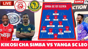 Kikosi Cha SIMBA SC Kinachoanza LEO Dhidi YA YANGA Sc/ Ateba, KAGOMA,  Fernandez, Camara Kuanza DABI