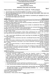 Istoria romanilor si universala (in limba rusa). Subiecte Bac 2017 Romana Modele De Subiecte Si Barem La Romana La Bacalaureat Profilurile Real Si Uman Stirileprotv Ro