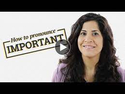 Teaching a child how to pronounce words correctly is important. How To Pronounce Important In English Youtube