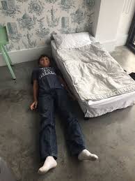 Ashley knierim covers home decor for the spruce. My Small 11 Year Old Next To The Extra Bed In The Room I Swear My Child Is Not A Giant Picture Of Wythe Hotel Brooklyn Tripadvisor