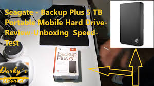 Seagate backup plus portable hard drive offers 5tb. Seagate Backup Plus 5 Tb Portable Mobile Hard Drive Review Unboxing Test Youtube