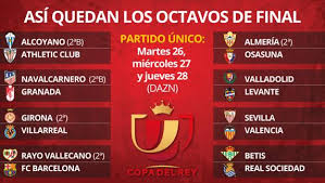 Valencia derrotó a alcorcón y sigue a paso firme en la copa del rey. Asi Quedan Todos Los Emparejamientos De Los Octavos De Final De La Copa Del Rey