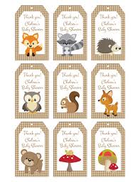 Free printable shower games are the perfect way to stretch your baby shower budget without sacrificing fun. 7 Best Woodland Animal Free Printable Tags Printablee Com