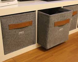 Light Grey Felt Boxes Fit Into Ikea Expedit And Kallax Storage Basket For A Shelves Bins For Kallax Cubies Custom Made Felt Storage Boxes Felted Storage Ikea Storage Boxes Ikea Storage Bins