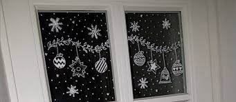 Weihnachtliche Fensterbilder Mit Kreidestift