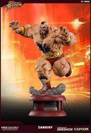 Street Fighter Zangief Statue By Pop Culture Shock Sideshow Collectibles Figura De Acao Street Fighter Estatua