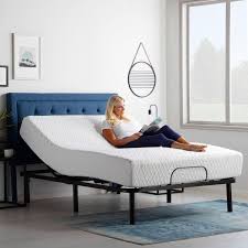 Lucid Dream Collection 10 In Firm Memory Foam Mattress With Essential Adjustable Bed Base In 2020 Adjustable Bed Base Adjustable Beds Bed Base
