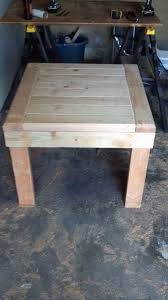 This can be a little more expensive and difficult due to the weight of the wood. 2 By 4 End Table Diy End Tables 2x4 End Table Diy 2x4