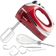 Black And Decker Hand Mixer Beaters Vonshef Hand Food Mixer With Electric Whisk Beaters Dough Hooks 5 Speed Red Ebay Hand Mixer Electric Hand Mixer Hand Mixer Reviews