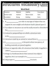 Structures Quiz Grade 3 Science Third Grade Science Science Quiz