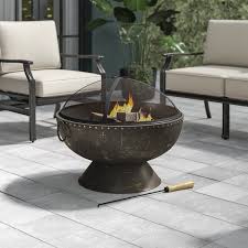 Tuscola Firebowl Steel Wood Burning Fire Pit In 2020 Cool Fire Pits Fire Pit Table Wood Burning Fire Pit