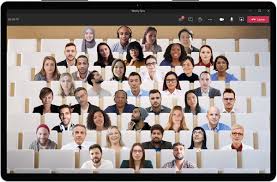 On microsoft teams the recording becomes available for all the participants on the meeting context as the image below illustrates. Microsoft Teams New Together Mode Aims To Make Video Calls More Engaging Computerworld
