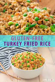 Gluten Free Ground Turkey Fried Rice Recipe In 2020 Leftover Turkey Recipes Fried Rice Gluten Free Recipes For Dinner
