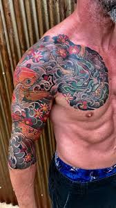 There's a particular ink that is required for the tattoo to be considered traditional. Japanese Style Tattoos By Mark Fernandez Hart Huntington Tattoo Co