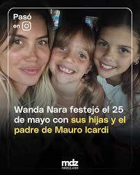📸 🇦🇷 Este Día de la Patria, Wanda Nara y sus hijas, Francesca e Isabella  pasaron un maravilloso día junto a su abuelo paterno, Juan Icardi, y padre  de Mauro Icardi. 📸