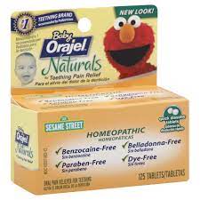 Orajel Baby Naturals Teething Tablets Oral Pain Reliever Shop Health Skin Care At H E B