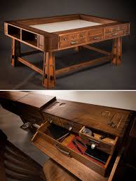 Dungeons Dragons Design Geek Chic S Gorgeous Gaming Tables Board Game Table Table Games Dnd Table