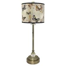 14 l x 14 d x 11 1/2 h each piece is individually crafted and is unique. 28 Crystal Table Lamp With Butterfly Graphic Design Hardback Lamp Shade Royallampshades