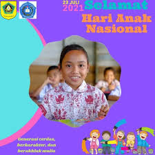 Selain itu peringatan hari anak nasional juga menyosialiasikan gerakan internasional world fot for children. 10 Link Twibbon Hari Anak Nasional 2021 Download Gratis Di Sini