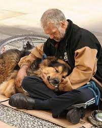 HE SAID, “I'LL EAT WHEN HE EATS”—AND THAT'S WHEN I STOPPED WALKING I'd  passed them a dozen times before. Same corner, just outside the pharmacy. A  flattened cardboard sheet, a half-deflated bike
