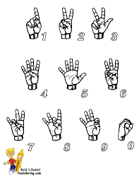 asl coloring pages sign language alphabet sheets abc