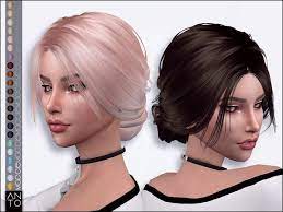 Anto Maggie Hairstyle The Sims 4 Download Simsdomination Sims Hair Hair Styles The Sims 4 Skin