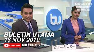 Terkini dari dalam negara, perkembangan luar negara, dan ekonomi tepat 8 malam, setiap hari. Buletin Utama 2019 Sabtu 16 November Youtube