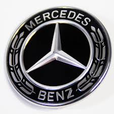 Front Emblem Black Bonnet Original Mercedes Benz