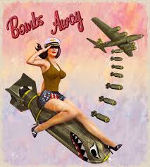 Vector illustration with portrait of a pin up girl. Retro Pin Up Girl Sitting On The Bomb Royalty Free Cliparts Vectors And Stock Illustration Image 88647939