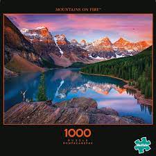 National parks puzzle buffalo games. Photography Mountains On Fire 1000 Piece Jigsaw Puzzle In 2021 Buffalo Games Games Photography Puzzle Poster