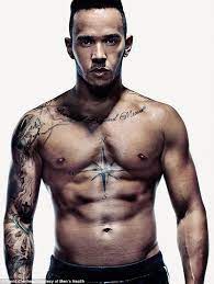 Sir lewis carl davidson hamilton mbe honfreng is a british racing driver. Lewis Hamilton Opens Up About His Tattoos As He Poses For Front Cover Of Men S Health Magazine Daily Mail Online