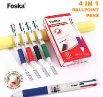 OEM Foska Wholesale Stationery Items 4 Color Multicolor Pen ...