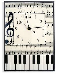 Music Notes And Piano Keys Ceramic Art Wall Clock 7 5 X 10 5 Want Additional Info Click On The Image This Is An Affiliate Link Clock Wall Clock Art Wall
