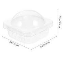 Packing Box Mini Plastic Containers Chocolate Wedding Boxes for Gifts Clear  Dessert Round Packaging Bulk