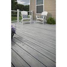 All four sides of the floorboards have tongues and grooves. 20 Trex Foggy Wharf Groove Deck