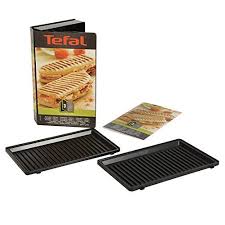 Tefal Xa800312 Snack Collection Coffret De Plaque Pour Grill Panini Avec Livre De Recettes 4 4 X 15 5 X 24 Livre De Recette Accessoires Cuisine Gadget Cuisine