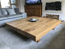 Extra large square coffee table. Project 472 Abacus Tables