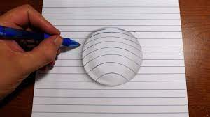 Toilet paper tube 3d illusion drawing. How To Draw 3d Drawings On Paper Step By Step Easy How To Draw 3d Art Easy Line Paper Trick Youtube Illusion Drawings 3d Drawings 3d Paper Art